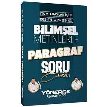 Yönerge 2023 KPSS TYT ALES DGS MSÜ Bilimsel Metinlerle Paragraf Soru Bankası