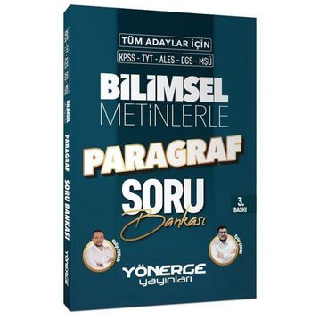 Yönerge 2023 KPSS TYT ALES DGS MSÜ Bilimsel Metinlerle Paragraf Soru Bankası