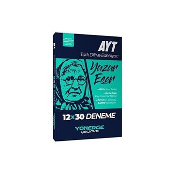 Yönerge Yayınları Ayt Türk Dili ve Edebiyatı Yazar Eser 12x30 Deneme