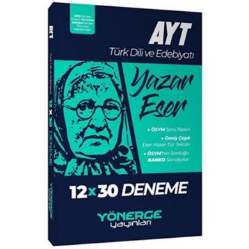 Yönerge Yayınları Ayt Türk Dili ve Edebiyatı Yazar Eser 12x30 Deneme