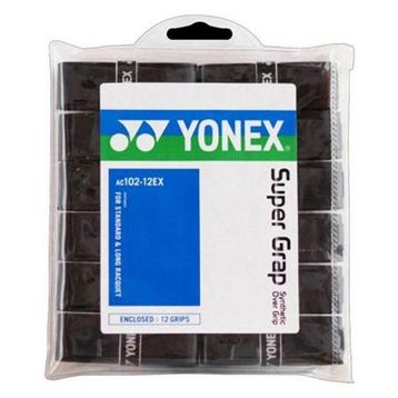 Yonex AC102-12EX 12'li Siyah Badminton Raket Gripi