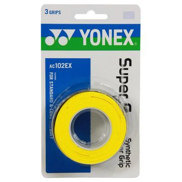 Yonex AC102 3'lü Sarı Badminton Raket Gripi