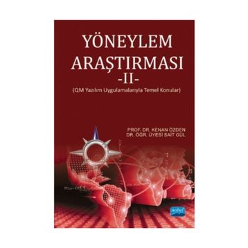 Yöneylem Araştırması 2 - Kenan Özden