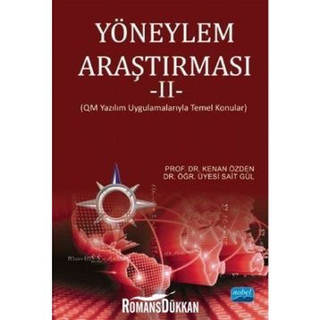 Yöneylem Araştırması 2 - Kenan Özden