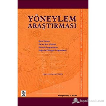 Yöneylem Araştırması - Tuncay Can