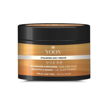 Yoon 360 Derece Yoğun Onarıcı Keratin ve Hyalüronik Asit İçeren Besleyici 250 ml Saç Bakım Maskesi