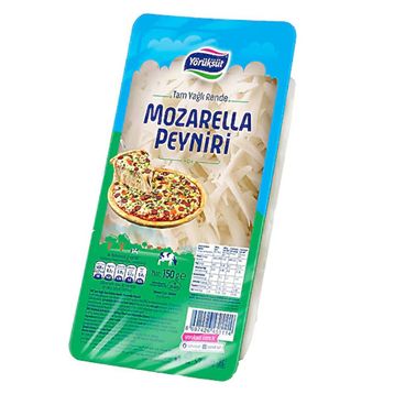 Yörüksüt 150 gr Tam Yağlı Rende Mozerella Peyniri