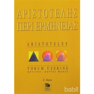 YORUM ÜZERİNE - ARISTOTELES (ARISTO)