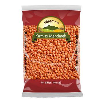 Yörümce 1 kg Top Tane Kırmızı Mercimek