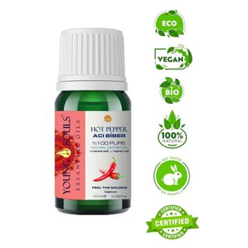 Young Souls 10 ml Aromaterapi Acı Biber (Bitkisel Sabit) Yağ