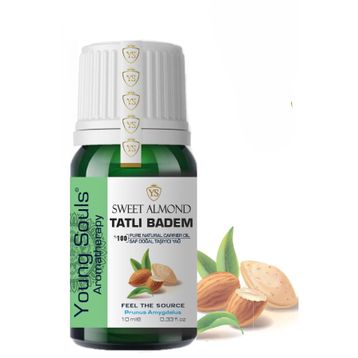 Young Souls 10 ml Aromaterapi Tatlı Badem (Bitkisel Sabit) Yağ Natural