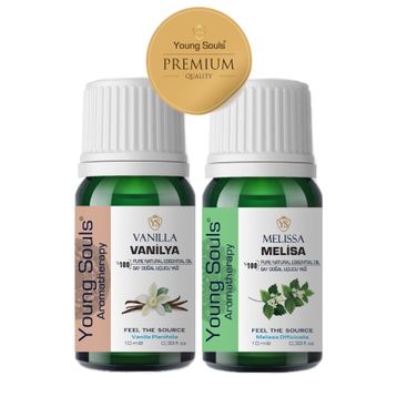 Young Souls 10 ml Aromaterapi Vanilya Uçucu Yağ + 10 ml Melisa Uçucu Yağ