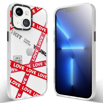 YoungKit Apple iPhone 13 Baskılı Desenli Holiday Serisi Kapak Kılıf