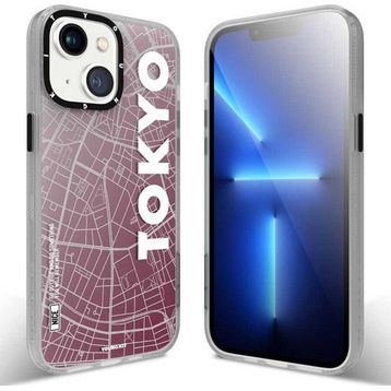 YoungKit Apple iPhone 13 Baskılı Desenli World Trip Serisi Cep Telefonu Arka Kapak