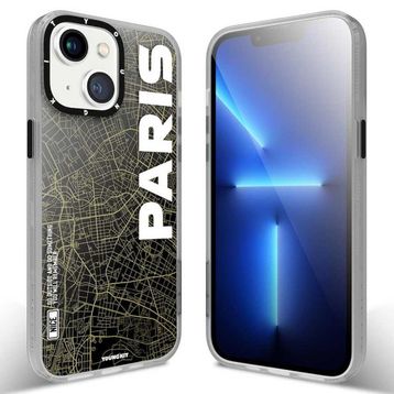 YoungKit Apple iPhone 13 Baskılı Desenli World Trip Serisi Cep Telefonu Arka Kapak