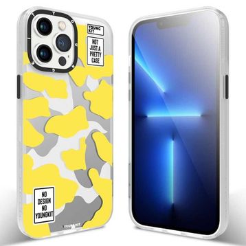 YoungKit Apple iPhone 13 Pro Max Baskılı Desenli Kamuflaj Serisi Kapak Kılıf