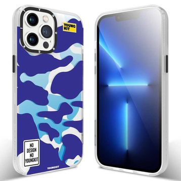 YoungKit Apple iPhone 13 Pro Max Baskılı Desenli Kamuflaj Serisi Kapak Kılıf