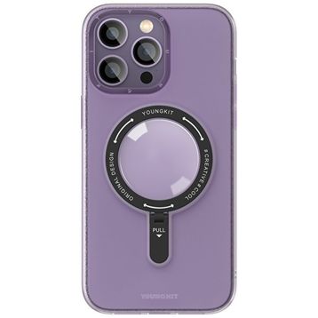 YoungKit TXM004 Rock iPhone 14 Pro Max Mor Sert Silikon Kılıf