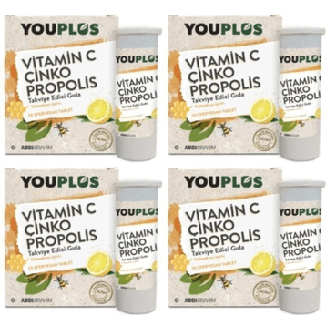 YouPlus C Vitamini Çinko Propolis 20 Efervesan Tablet