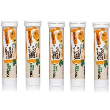 YouPlus Pro Vitamin C D Çinko Propolis 5x15 Efervesan Tablet