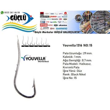 Youvella 1316 No:15 100'lü Olta İğnesi