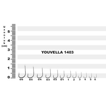 Youvella 1403 No:1-0 100'lü Olta İğnesi