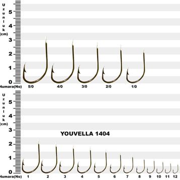 Youvella 1404 No:3 100'lü Olta İğnesi