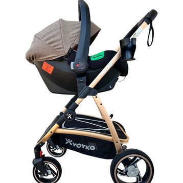 Yoyko City Seyahat Sistem 3 İn 1 Coffee Rose Bebek Arabası