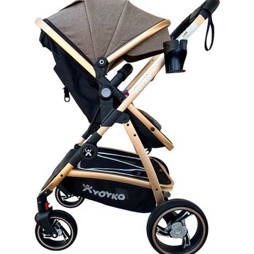 Yoyko City Seyahat Sistem 3 İn 1 Coffee Rose Bebek Arabası