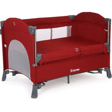 Yoyko Exclusive Comfort 8'in 1 70 x 110 cm Bordo Oyun Parkı Yatak