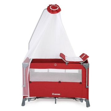 Yoyko Exclusive Comfort 8'in 1 70 x 110 cm Bordo Oyun Parkı Yatak
