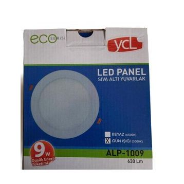 Yücel 9W Eko Yuvarlak Günışığı 3000k Led Panel