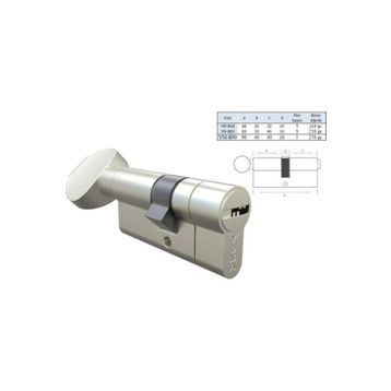 Yuma B68BTMS Saten 68 Mm Bilyalı Mandallı Kilit