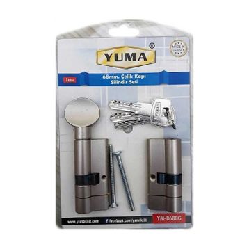 Yuma YM-B68BG 68 mm Çelik Kapı Silindir Seti