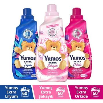 Yumoş 3x1440 ml Lilyum + Orkide + Şakayık Çamaşır Yumuşatıcısı