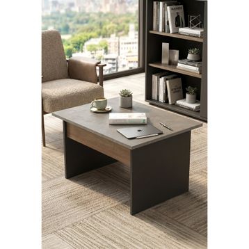Yurudesign Antrasit 80x60 cm Vista B Ofis Sehpası