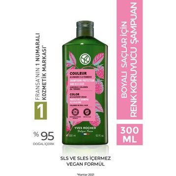 Yves Rocher Boyalı Saçlar İçin Couleur 300 ml Vegan Renk Koruyucu Şampuan