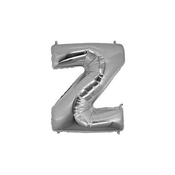 Z Harf Gümüş 40 cm Folyo Balon