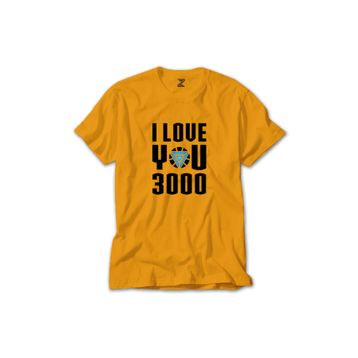Z Zepplin RT0791 Iron Man Love 3000 Sarı Erkek T-shirt