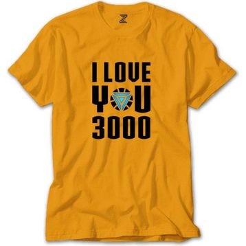 Z Zepplin RT0791 Iron Man Love 3000 Sarı Erkek T-shirt