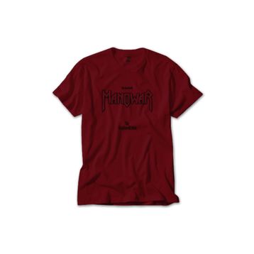 Z Zepplin RT1234 Manowar The Kingdom Of Steel Kırmızı Erkek T-shirt