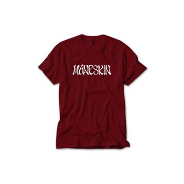 Z Zepplin RT5908 Maneskin Yazı Kırmızı Erkek T-shirt