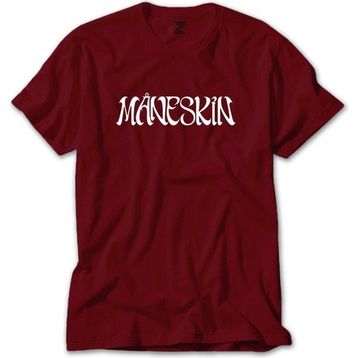 Z Zepplin RT5908 Maneskin Yazı Kırmızı Erkek T-shirt