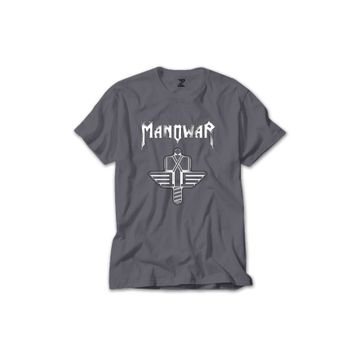 Z Zepplin RT5963 Manowar Sign Of The Hammer Neon Gri Erkek T-shirt