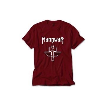 Z Zepplin RT5963 Manowar Sign Of The Hammer Neon Kırmızı Erkek T-shirt