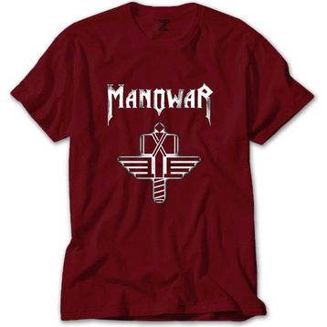 Z Zepplin RT5963 Manowar Sign Of The Hammer Neon Kırmızı Erkek T-shirt