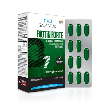 Zade Vital Biotin Forte 30 Kapsül