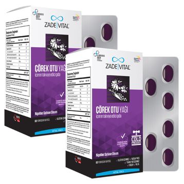 Zade Vital Çörek Otu Yağı 60 Kapsül