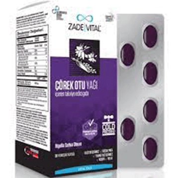 Zade Vital Çörekotu Yağı 30 Kapsül
