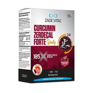 Zade Vital Curcumin Turmeric Forte Daily 60 Kapsül